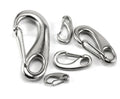 Stainless Steel D Shaped Buckle Chain with Spring Snap Hooks Durable Hardware Clasp Hook
