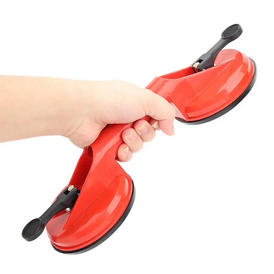 Glass Suction Cup Red P Double-Head Glass Puller Tile Floor Extractor Double Suction Cup Lifting Tool