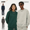 Fashion Custom Oversized Unisex Heavyweight Jumper Men Drop Shoulder Blank Crewneck Sweatshirt