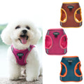 Teddy Harnas Dog Harness Set Mesh Soft Padded Sherpa Step in Harness Reflective Air Mesh Dog Chest