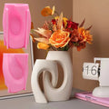 DM958 DIY Cross Double Vase Silicone Mold for Cement Concrete or Candle Jar-Versatile Cake Tools MegaBDM