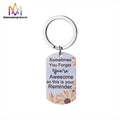 Personalized Engraved Stainless Steel Geometric Square Key Chains Custom Blank Air Tag Keychain Printed Nameplate Keychain