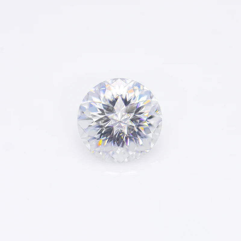 Xingyue Moissanite Gra Certified Diamond 10H&A Cut D-VVS1 White Round Stone Moissanite