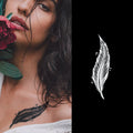 Abecome R174 Custom Temporary Plant-Based Fake Tattoo Sticker with Flower Design Black Bag Waterproof