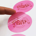 Adhesive Glossy Customized Stickersheet Printing Logo Round Logo Vintage Stickers
