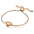 Supply European and American Hand Jewelry Geometric Love Diamond Adjustable Bracelet Copper Chain Bracelet