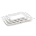 Factory Wholesale Restaurant Dinnerware Dessert Serving 8.5 Inch Rectangle White Melamine Snack Dish