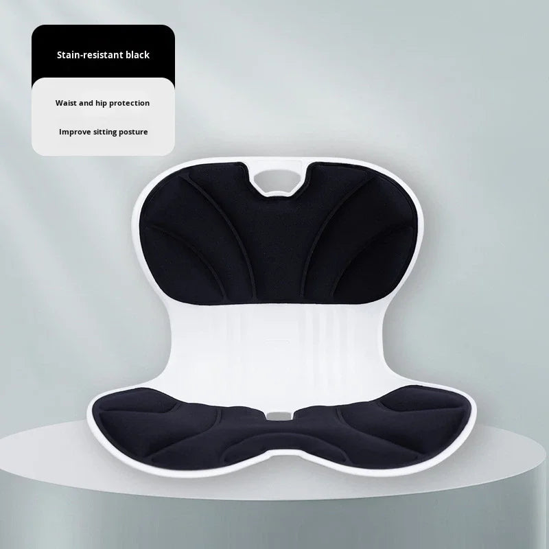 Ergonomic Lumbar Support Cushion Memory Foam Filling Anti-Dust Mite Integrated Backrest for Office Long-Term Sitting Fatigue