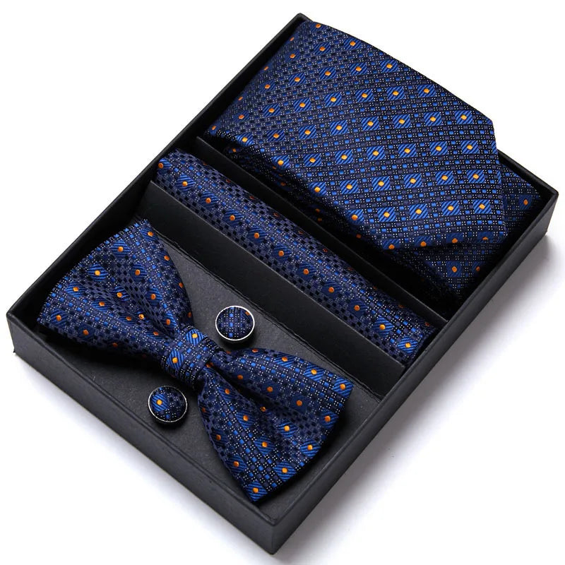 Men's Tie and Tie Set Gift Box Group Business Dress Wedding Tie