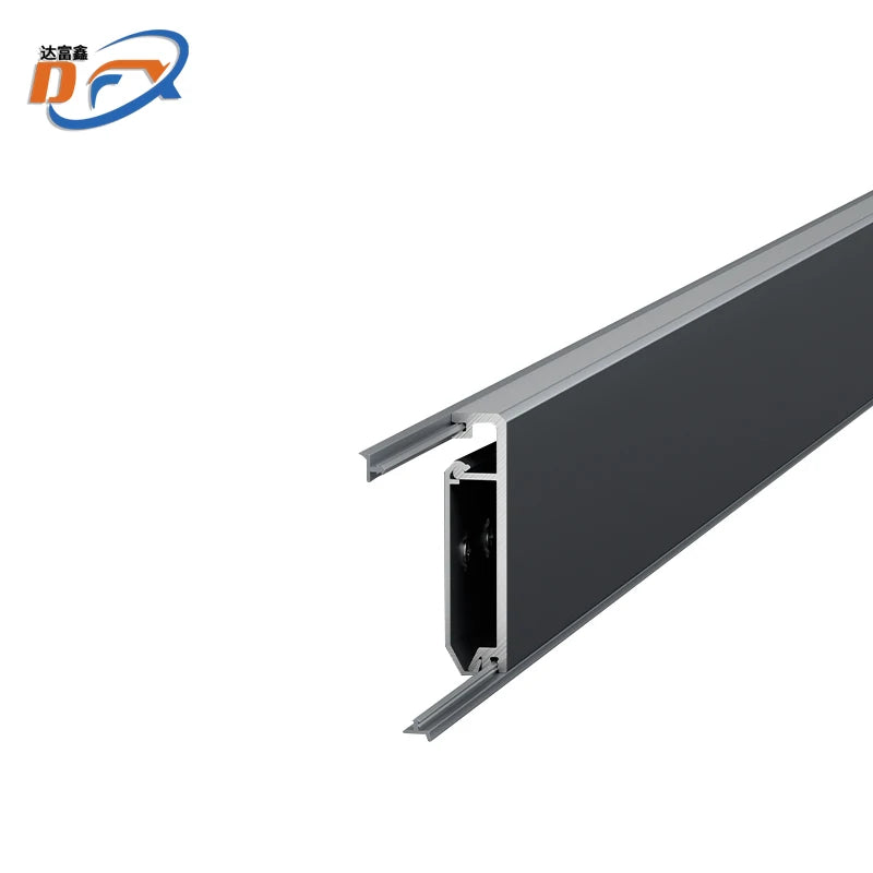 Dafuxin Factory Direct Contemporary 10 Color Aluminum Right Angle Skirting Board Easy Installation 8cm Tall Flooring Accessory