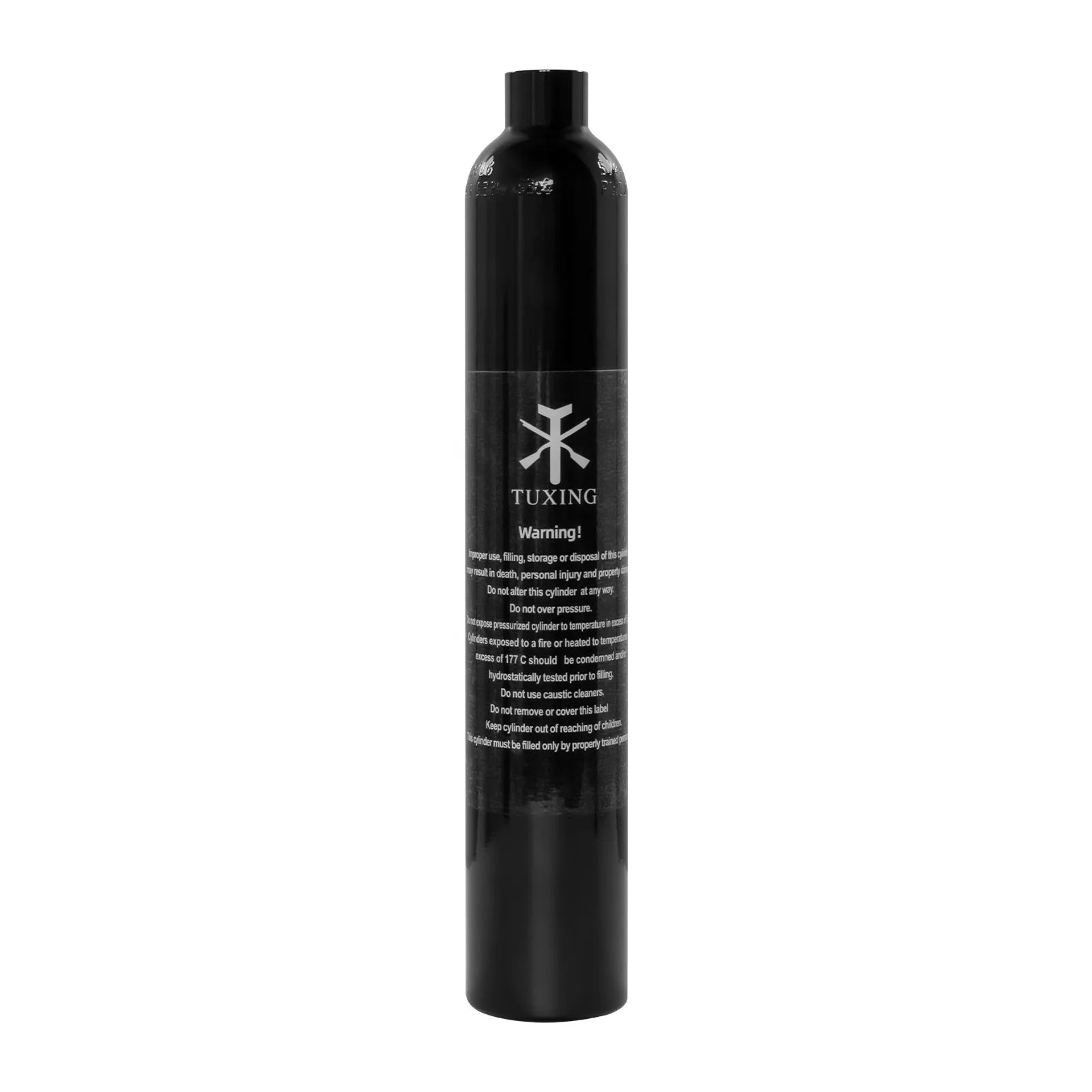 TUXING Flat Bottom High Pressure 0.38L 380CC 20mpa 200bar 3000psi 5/8-18UNF Bottle HPA Paintball Game Hunting Aluminum Air Tank