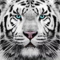 Full 5D DIY Diamond Painting Tiger Cross Stitch Mosaic Diamond Embroidery Black and White Animals Rhinestone Crafts Kit
