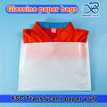 100% Recyclable and Biodegradable Glassine Paper Bags Waxed Paper Bags for Clothing Packaging