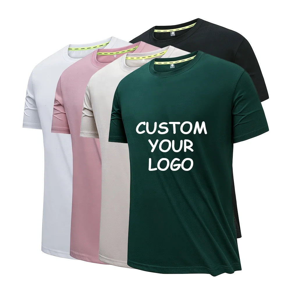 Sportswear Breathable High Elasticity Sport Soft Quick Dry Tshirt Blank Custom Logo Men T-shirt Cotton Gym T Shirt for Men