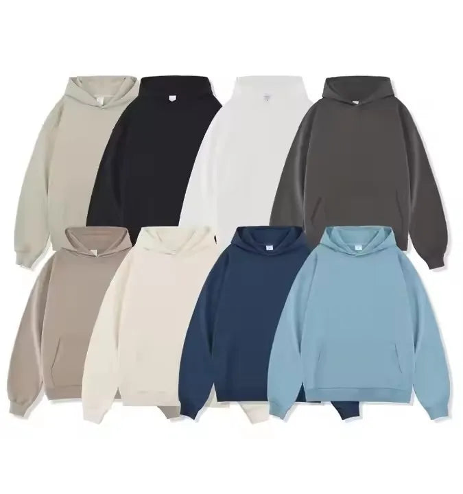 Wholesales Custom Heavyweight 450 Gsm Cotton Blends French Terry Hoodies Men Oversized Hoodies