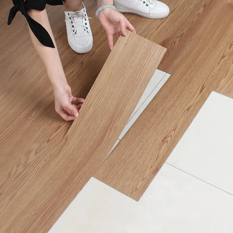 Wood/marble Plank Design Waterproof and Adhesive SPC Floor Sticker ROHS Passed PVC Modern Luxury Vinyl Floor