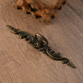Drawer Handle Classical Elegant Black Bronze Finish Zinc Alloy 148x20mm Light Luxury Kitchen Cabinet Door Handle Bedroom Hotel