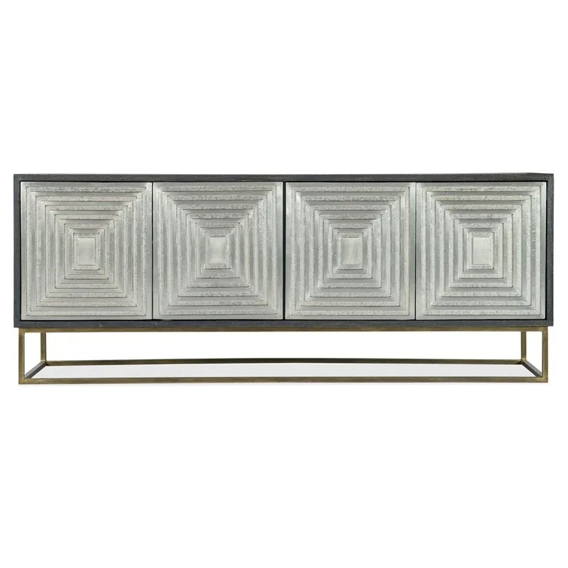 Wholesale Kitchen Steel Frame Four Door Sideboard Cabinet for Dining Room Luxury Wood Buffet Sideboard Storage Cabinet Furniture