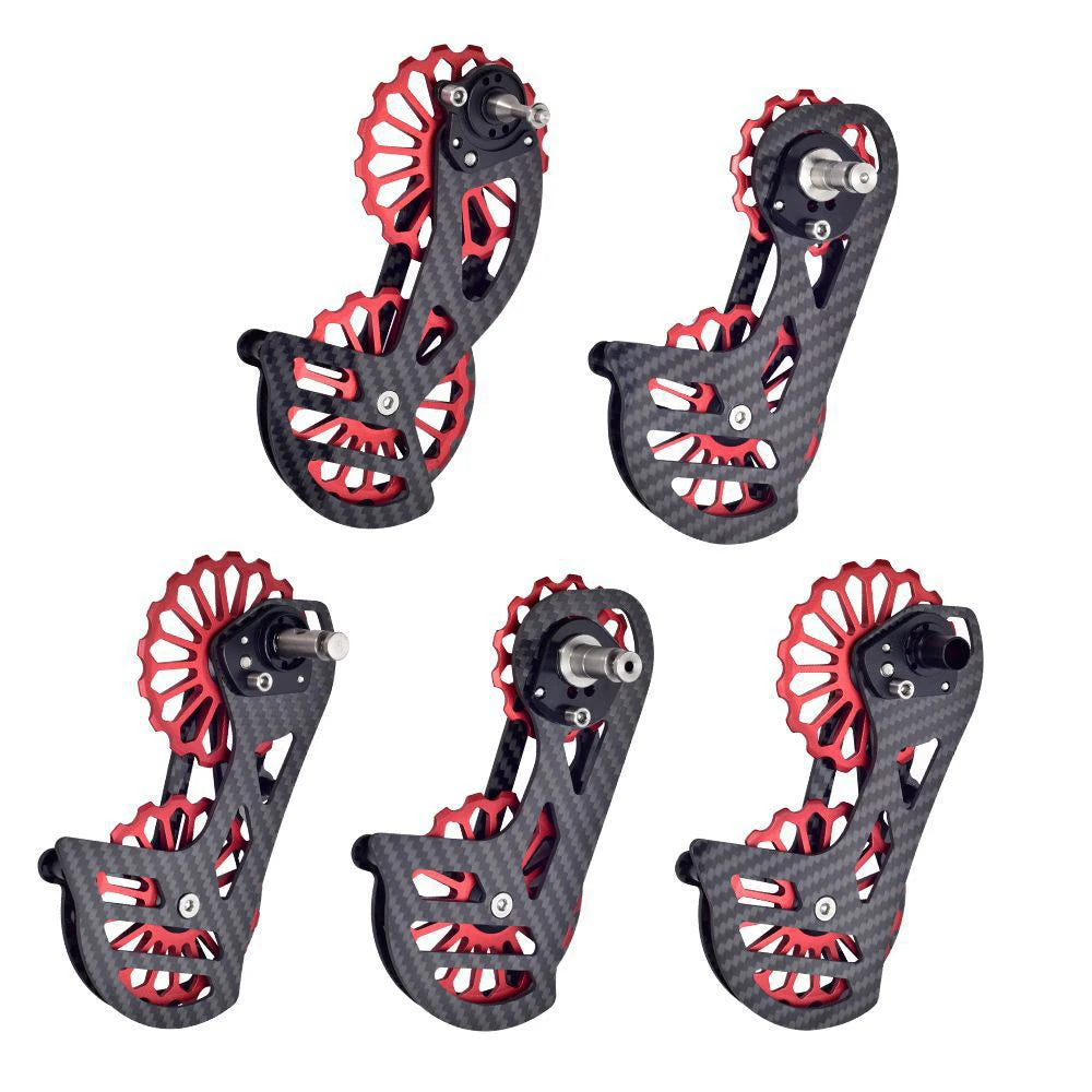 Highway Car Carbon Fiber Large Guide Wheel Bicycle Rear Derailleur Aluminum Guide Roller Idler Pulley Jockey Wheel Part