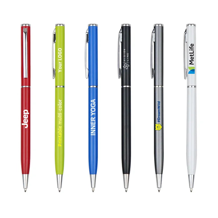 Goodstar Top Fashion Student Office School Metal Ballpoint Pen Custom Logo Minimalist Design 1.0mm Writing Width Black Ink