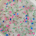 1kg Clear Round Ocean Balls Blue Pink Fish Animal Sea Theme Colorful Mini Tiles For DIY Jewelry