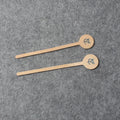 Wholesale New Product Birch Drink Stick Round Top Wooden Coffee Stirrer Sticks