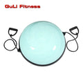 Guli Fitness Balance Ball With Resistance Band Strap PVC Gym Ball With Pump Half Balance Ball for Pilates Yoga Exercise Trainer