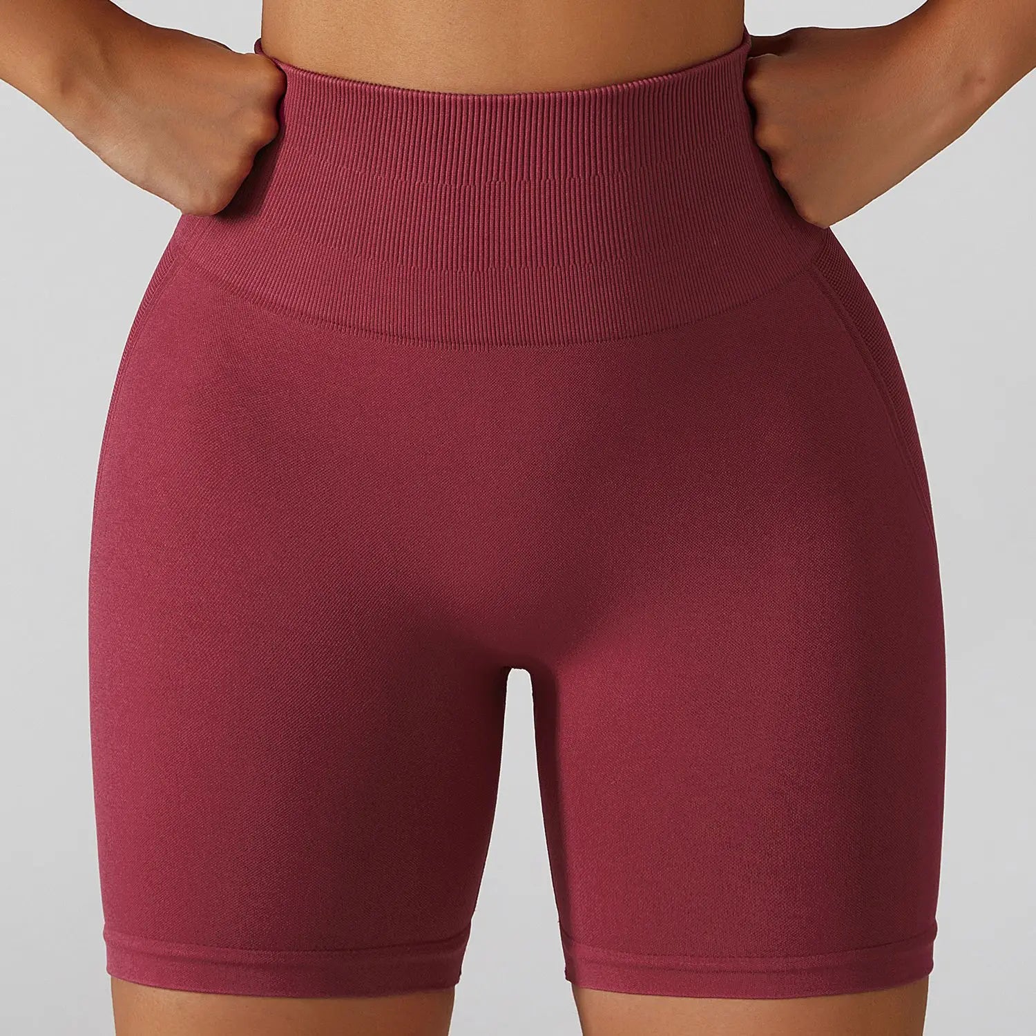 Women New Arrival Athletic Super Soft Nylon Spandex Gym Yoga Shorts