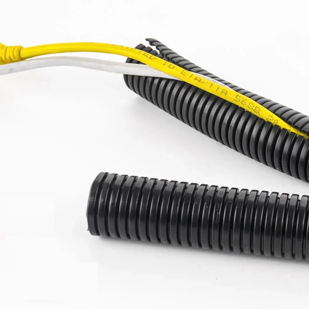 PP PA Dual Wall Parallel Divisible Split Flexible Cable Conduit Corrugated Split Wire Loom Free Sample