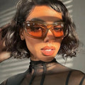 LvCong Latest Design  Retro Irregular Polygon Sunglasses Customized High End Sunglasses for Women 2025