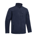 Wholesale Logo Winter Stand Collar Outdoor Zipper Polyester Company Uniform Staff Men's Full Zip Custom Tech Micro Fleece Jacket