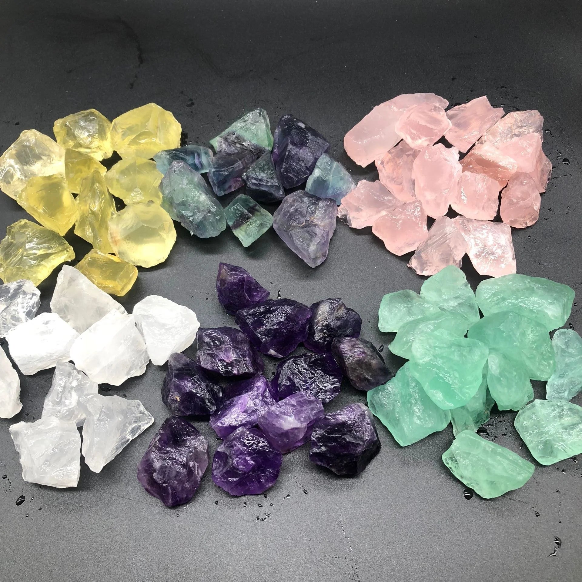 1KG Natural Crystal Agate Bulk Raw Stones Quartz Gravel Loose Chakras Energy Healing Stones Aromatherapy Stones