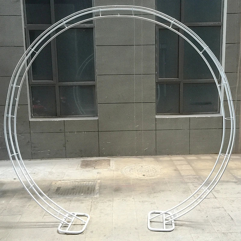 LDJ258 Hot Sale Outdoor Garden Arch Metal Circle Shape Backdrop for Wedding Event Party Decoration MegaBDM