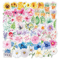 60Pcs Cartoon Flowers Plant Graffiti Stickers for Diary Notebook Decor Flower Shop Gift Sticker