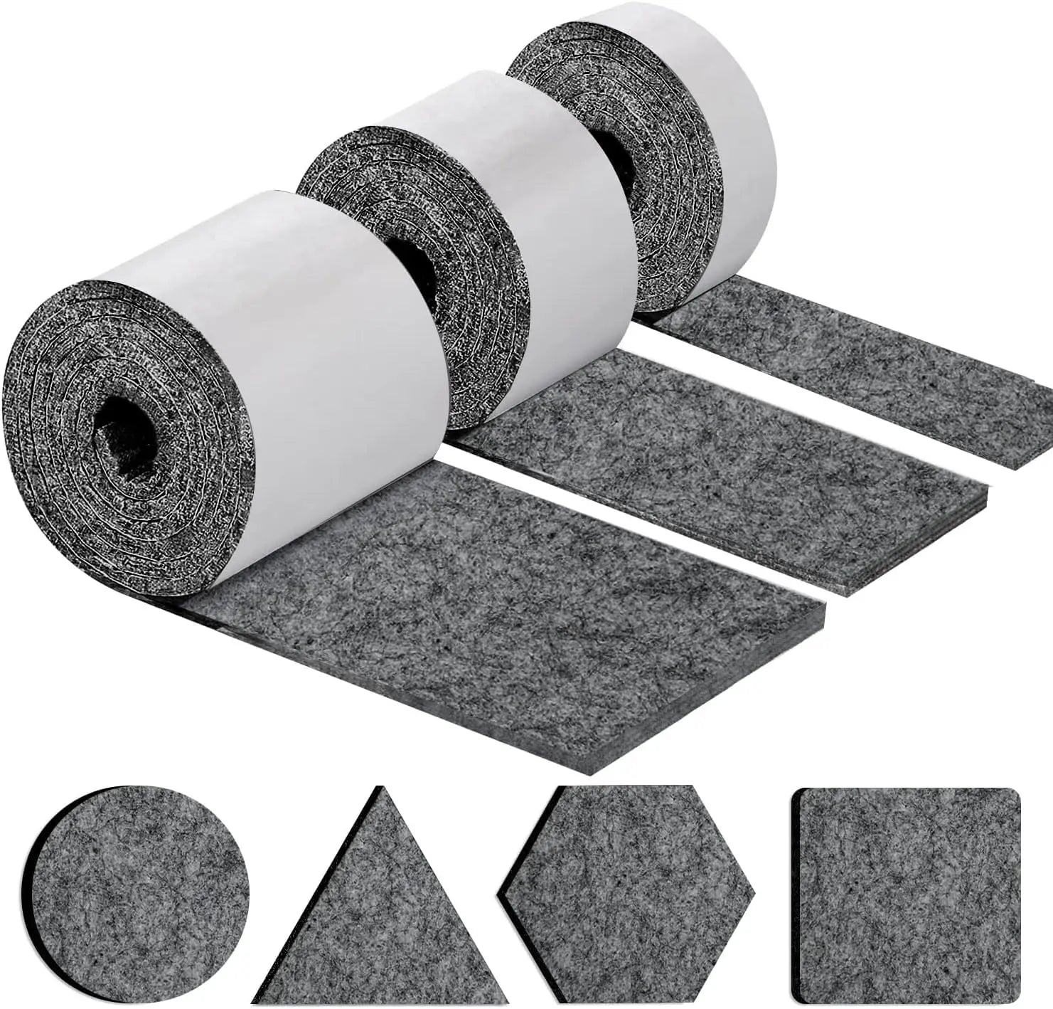 Hot Sale in Stock Custom Strong Selfadhesive 4mm Thick Chairs Leg Foot Cover Furniture Wall protection Cut Diy Felt Gliders