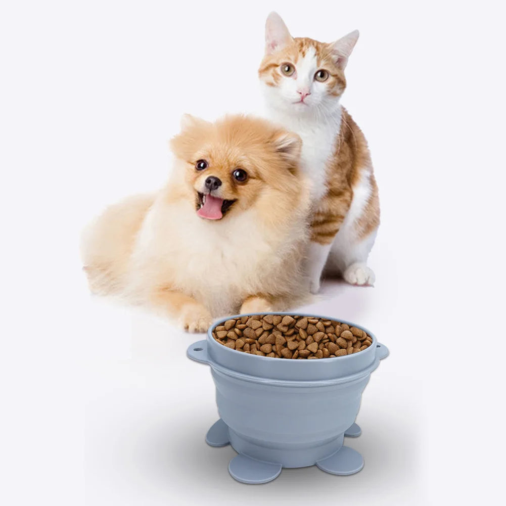 Kangdarpet Foldable Eco-Friendly Silicone Dog Bowl | Reusable Feeder for Outdoor & Travel | Leak-Proof Heat-Resistant
