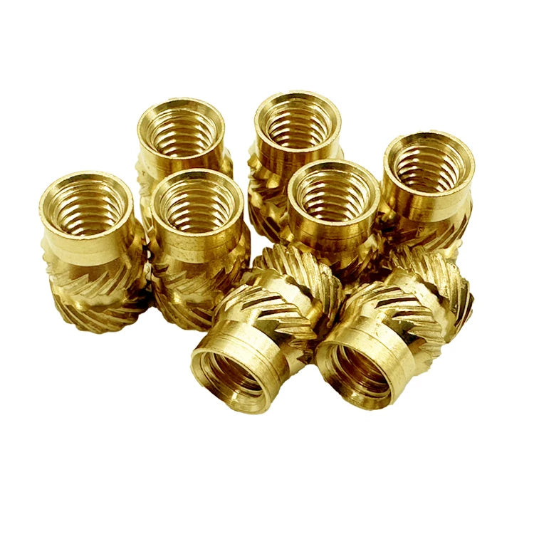 Custom Brass Threaded Inserts | M2-M6 Knurled Heat Set Insert Nuts for Plastic & 3D Printing | OEM Manufacturer