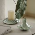 Stonekocc Luxury Natural Marble Multi-Functional Aromatic Incense Burner Jewelry Candle Tray Home Decor Japanese Incense