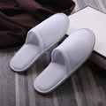 Luxury Disposable Hotel Spa Slippers with Custom Logo Fleece Material 6mm EVA Sole Free Samples Available