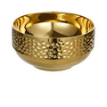Hot Sell Korean-Style Double-Wall 18/10 Stainless Steel Brass Decorative Gold Polished Serving Bowl Manufacturer