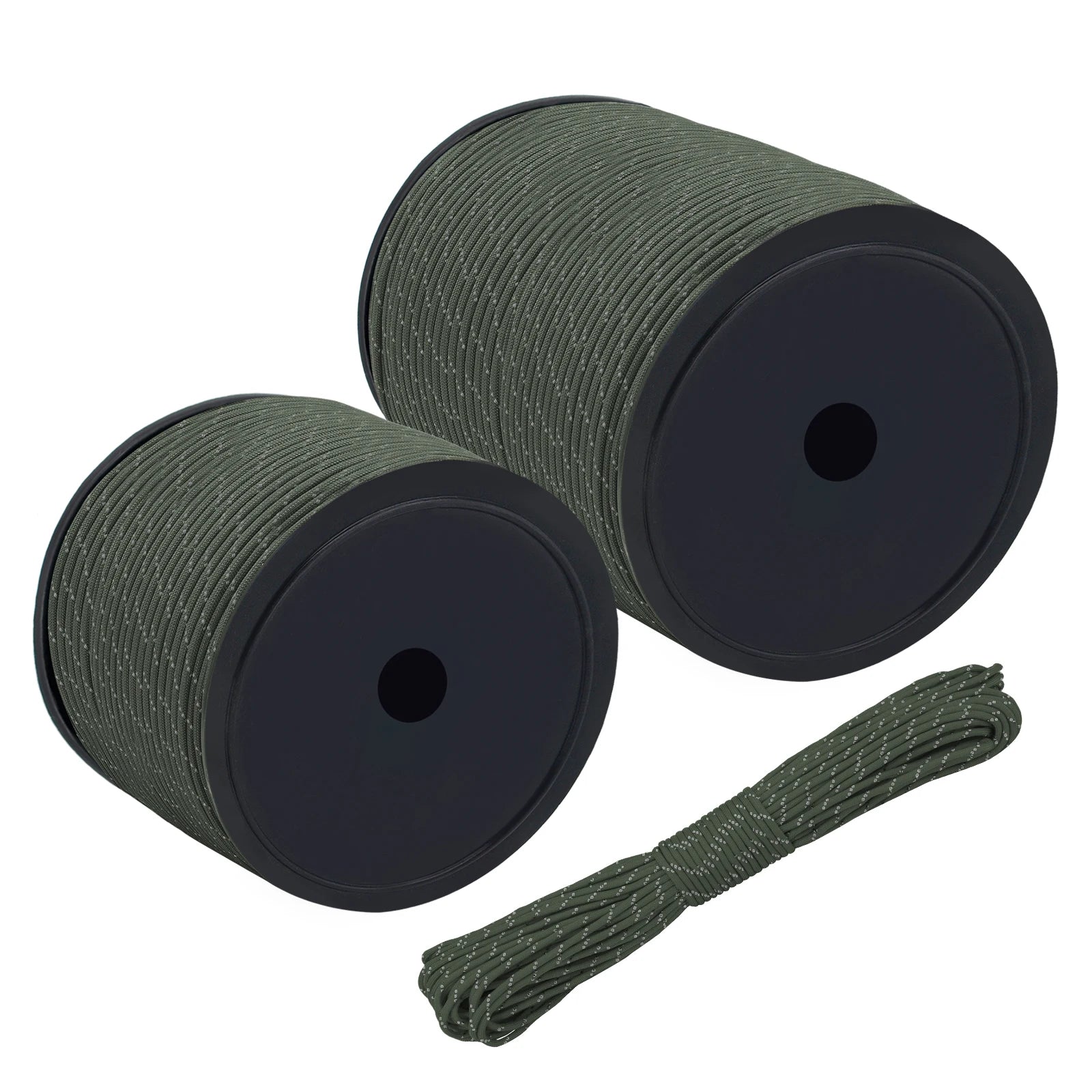 Army Green Reflective for Paracord 30m Nylon Rope 4mm Diameter Survival Bracelet for Outdoor Tour 3mm Thickness 2mm Width Made