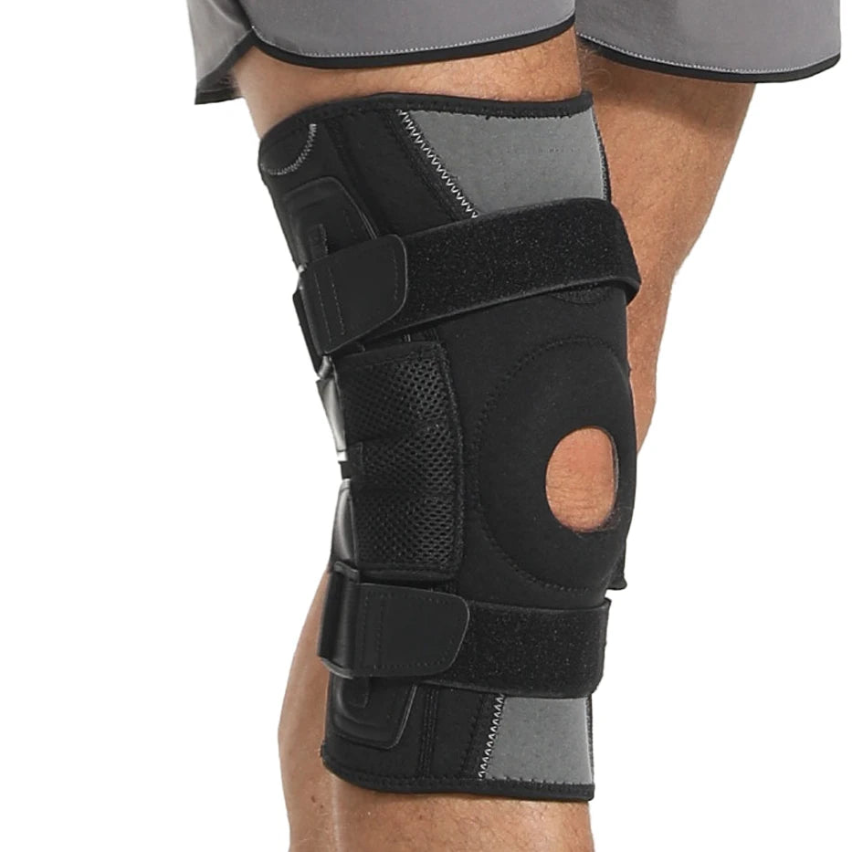 Professional Customized Label Sports Fitness Elderly People Neoprene Open Patella Joint Support Non-Skid Thin CE Certified