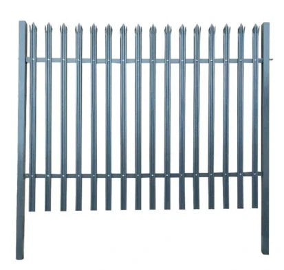 Modern Design Zinc Steel Palisade Fence 6 Feet Outdoor Safety Privacy Wrought Iron Perimeter Garden Fencing with 3D Modeling