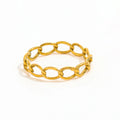 High End PVD Gold Plated Chain Rings Stainless Steel Rings for Women MegaBDM