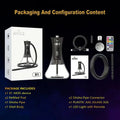 2026 Electric Gravity Hookah for 360 Rotating Water with Hose Pipe Glass Gravity Shisha Electronic Hookah Set Gravity