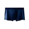 Wholesale Men's Thin Ice Silk Underwear Quick Drying Mid-Rise Briefs Pants Breathable and Seamless Pure Colour Male Boxers