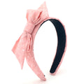New Design Pink Bowknot Custom Solid Color Designer Elegant Casual Sweet Fashion Simple Headbands