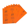 9*11inch P60 to P3000 Orange Waterproof Sandpaper Wet or Dry Square Latex Sanding Sheet for Glass Wood Furniture Car Polishing