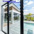 AS2047 Australia Aluminum Glass Louver Window Shutter Folding Screen