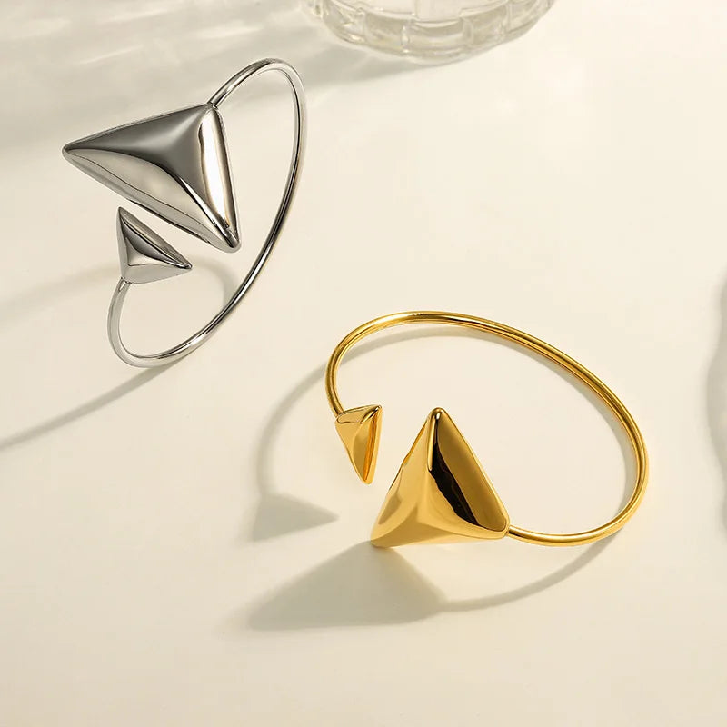MICCI Hot Selling Custom Gold Plated High End Luxury Stainless Steel Fashion Jewelry Bracelets Bangles